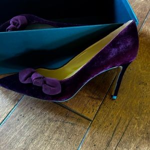 Banana Republic Burgundy Velvet Madison Heels